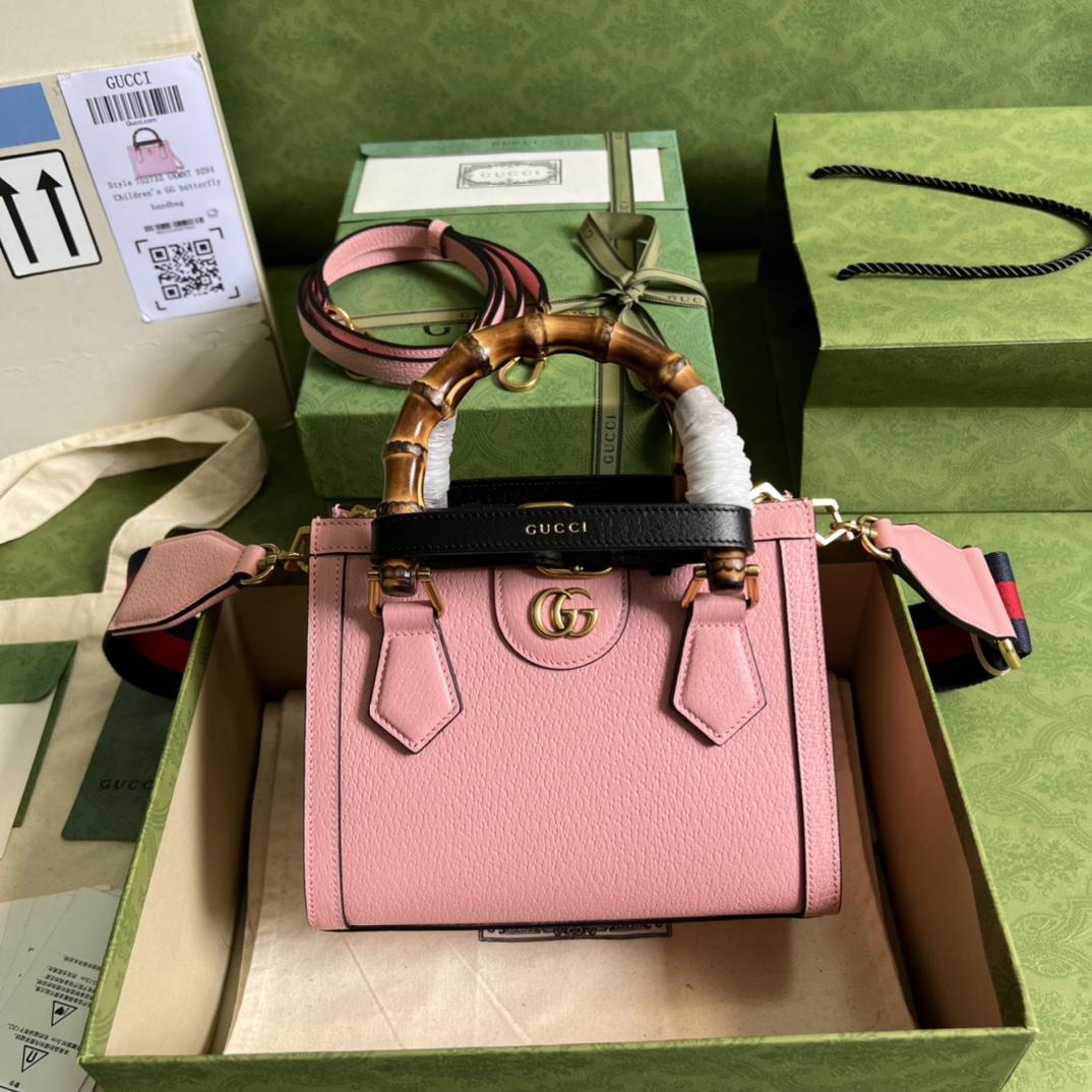 Gucci Diana Mini Tote Bag(20*16*10cm) - DesignerGu