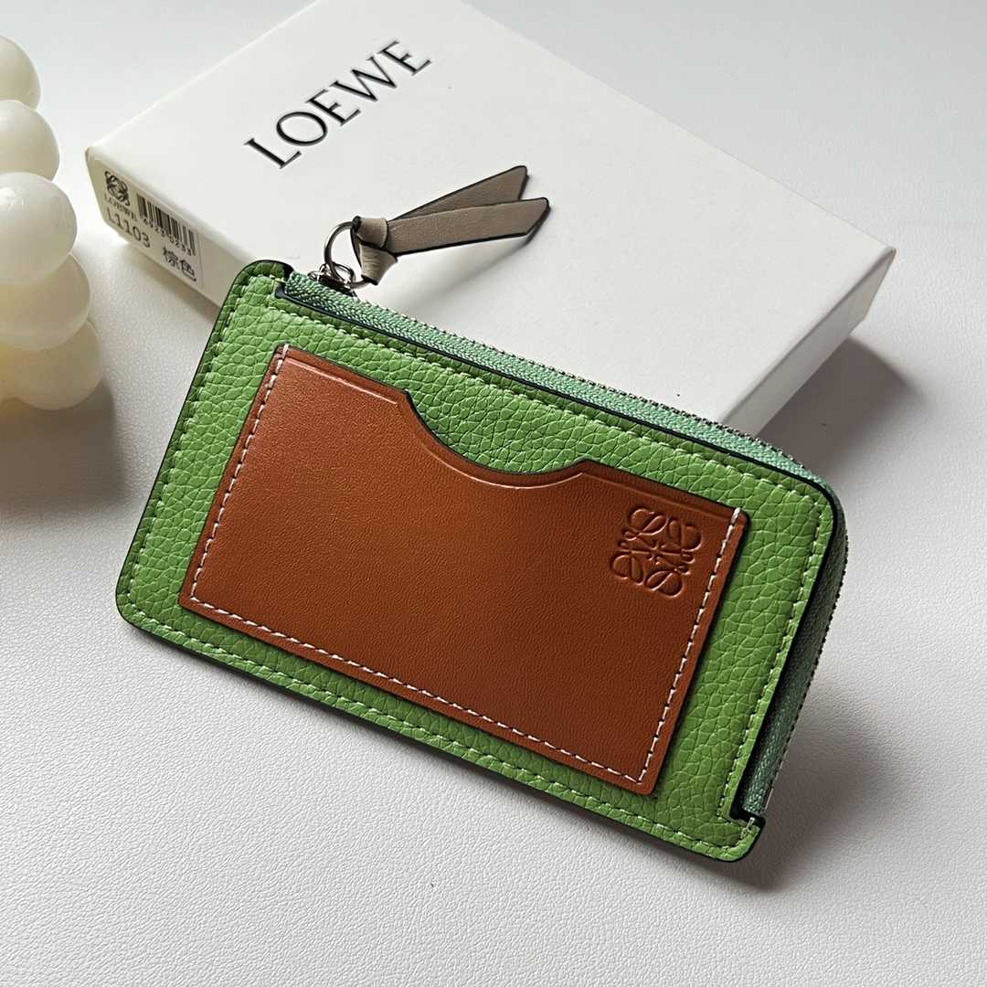 Loewe Coin Cardholder In Soft Grained Calfskin - DesignerGu