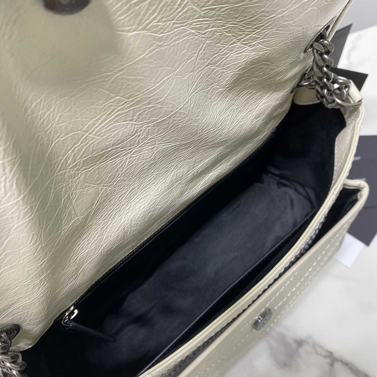 Saint Laurent Niki Medium Chain Bag In Crinkled Vintage Leather  - DesignerGu