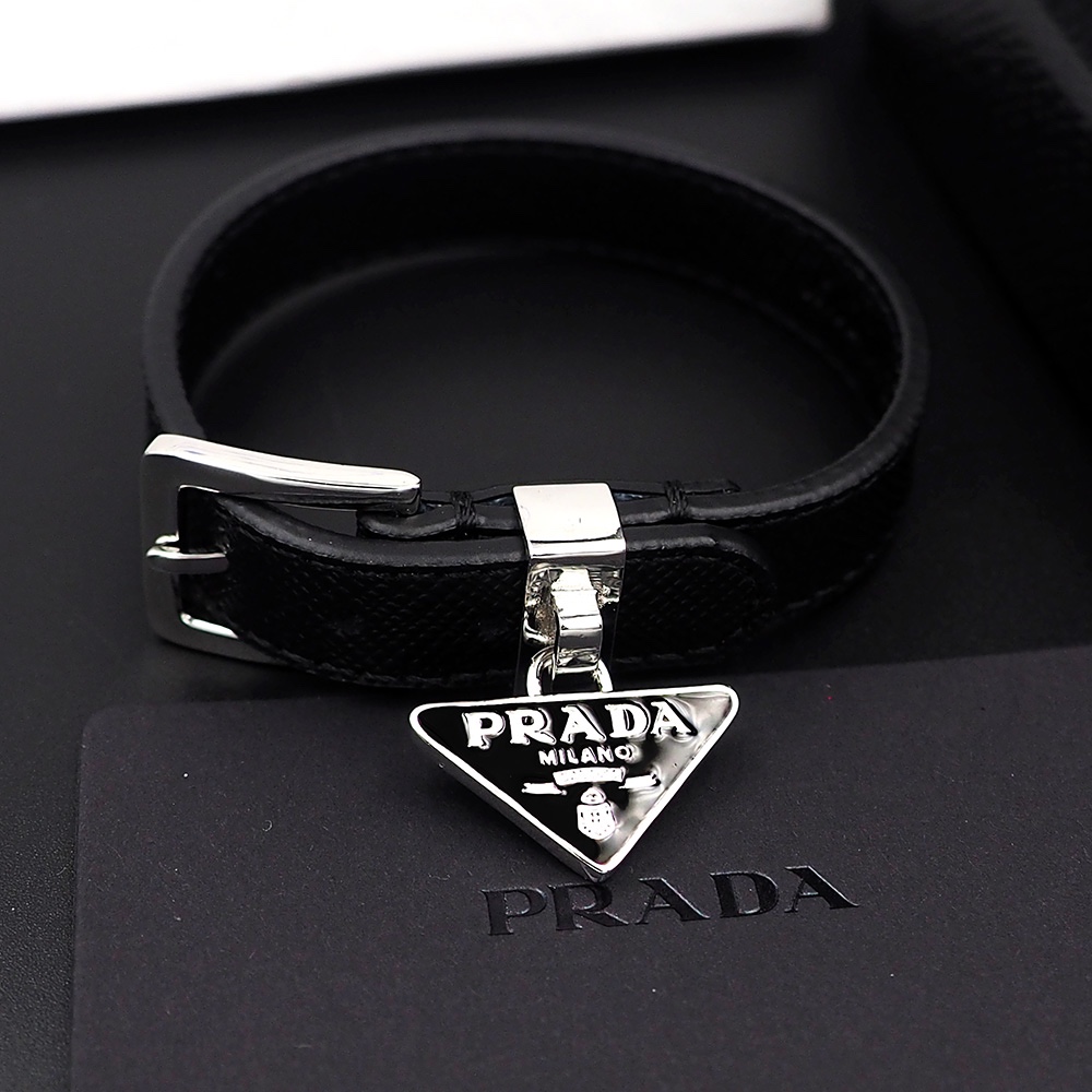 Prada Saffiano Leather Bracelet - 