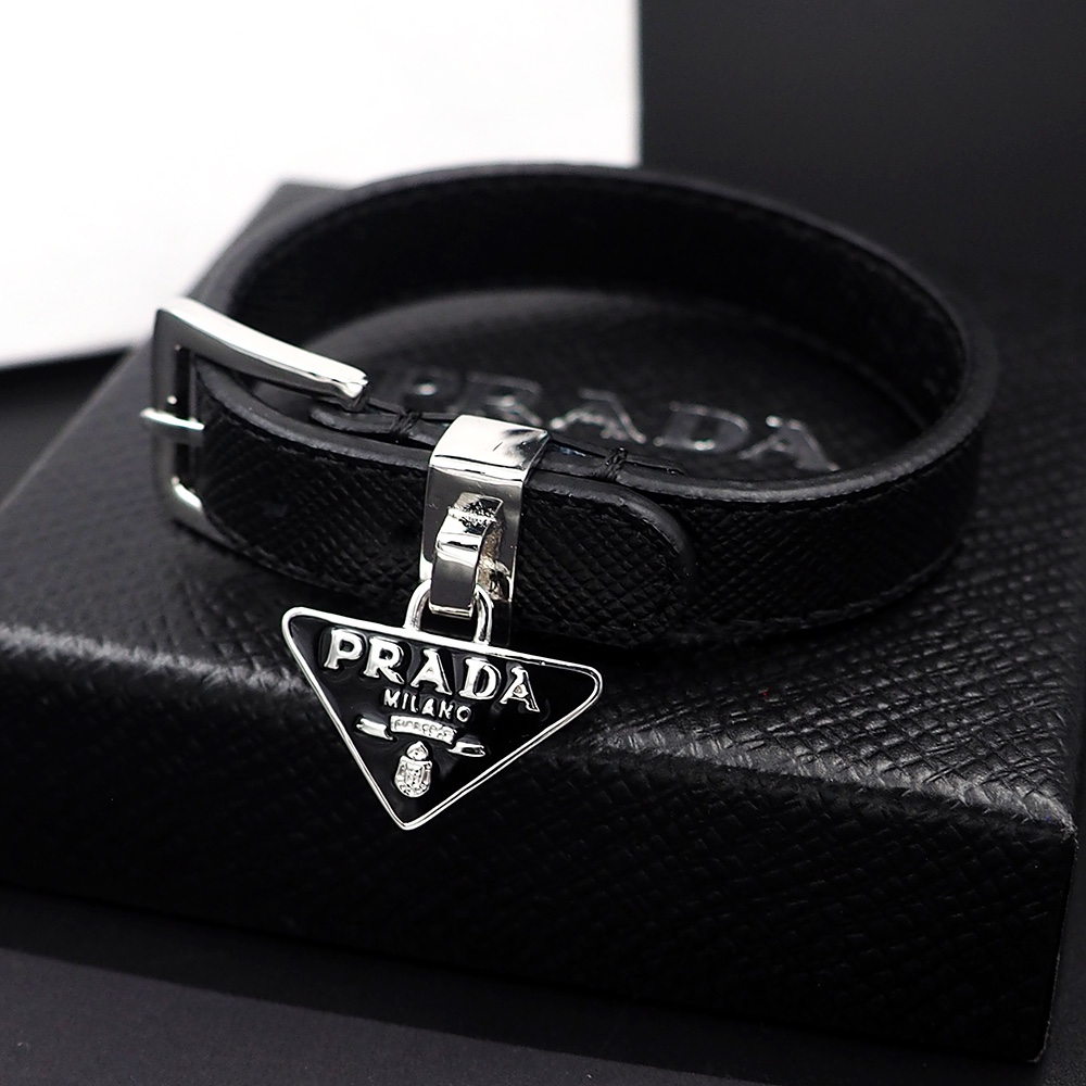 Prada Saffiano Leather Bracelet - 