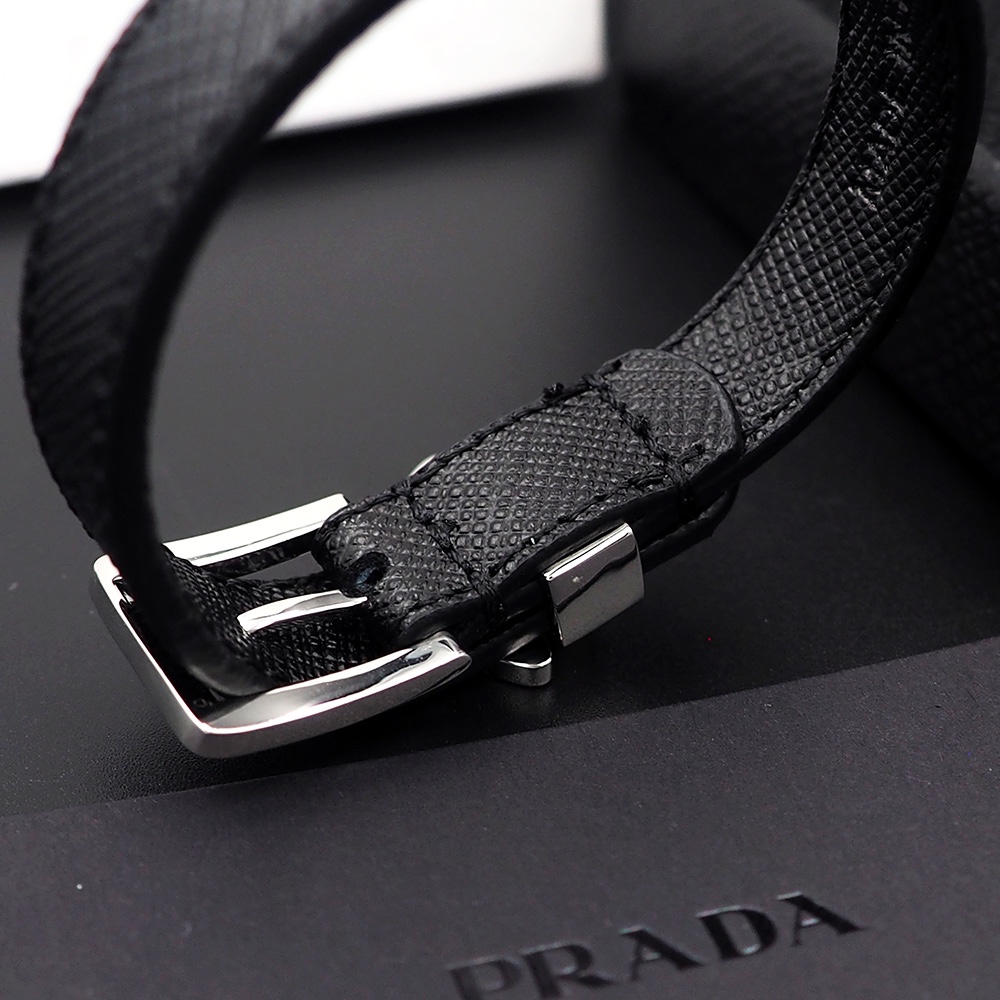 Prada Saffiano Leather Bracelet - 
