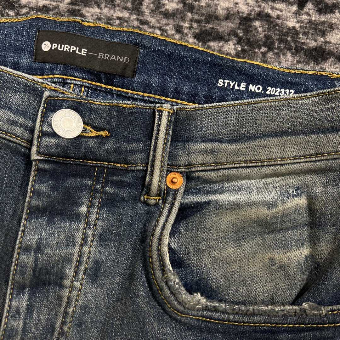 Purple-Brand Slim-Fit Jeans   202332 - DesignerGu