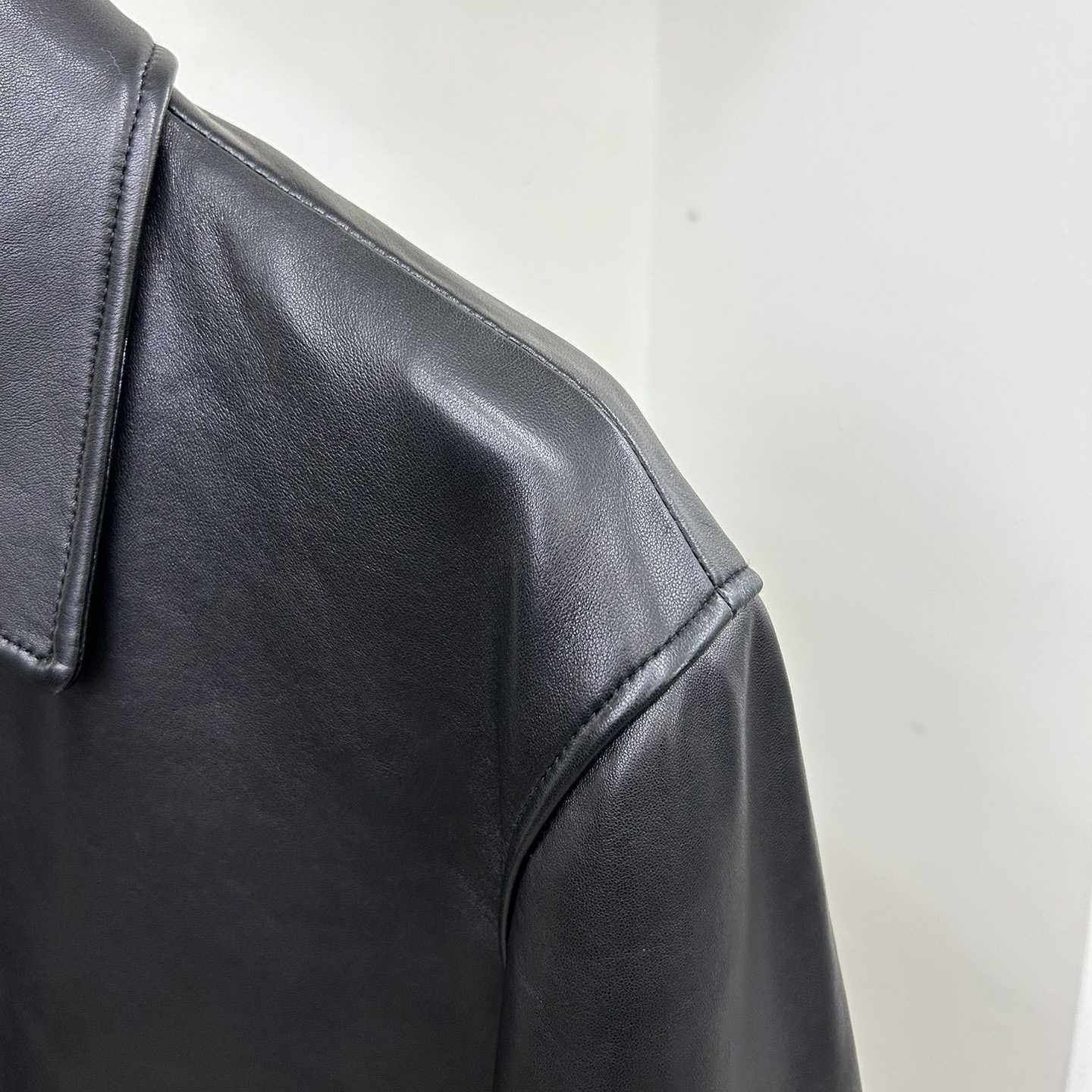 Burberry Leather Jacket   - DesignerGu
