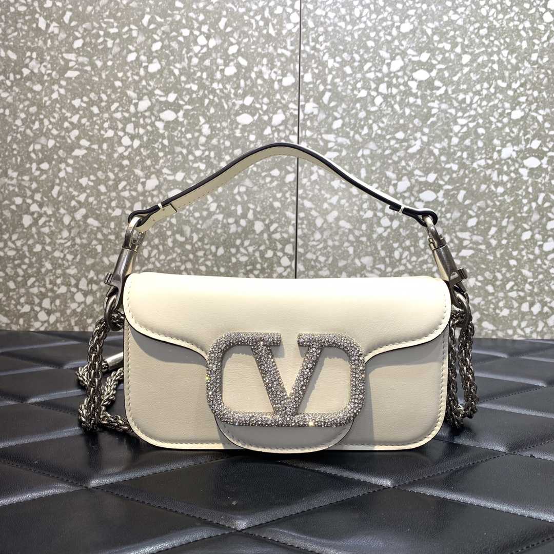 Valenti Locò Small Shoulder Bag With Jewel Logo - DesignerGu