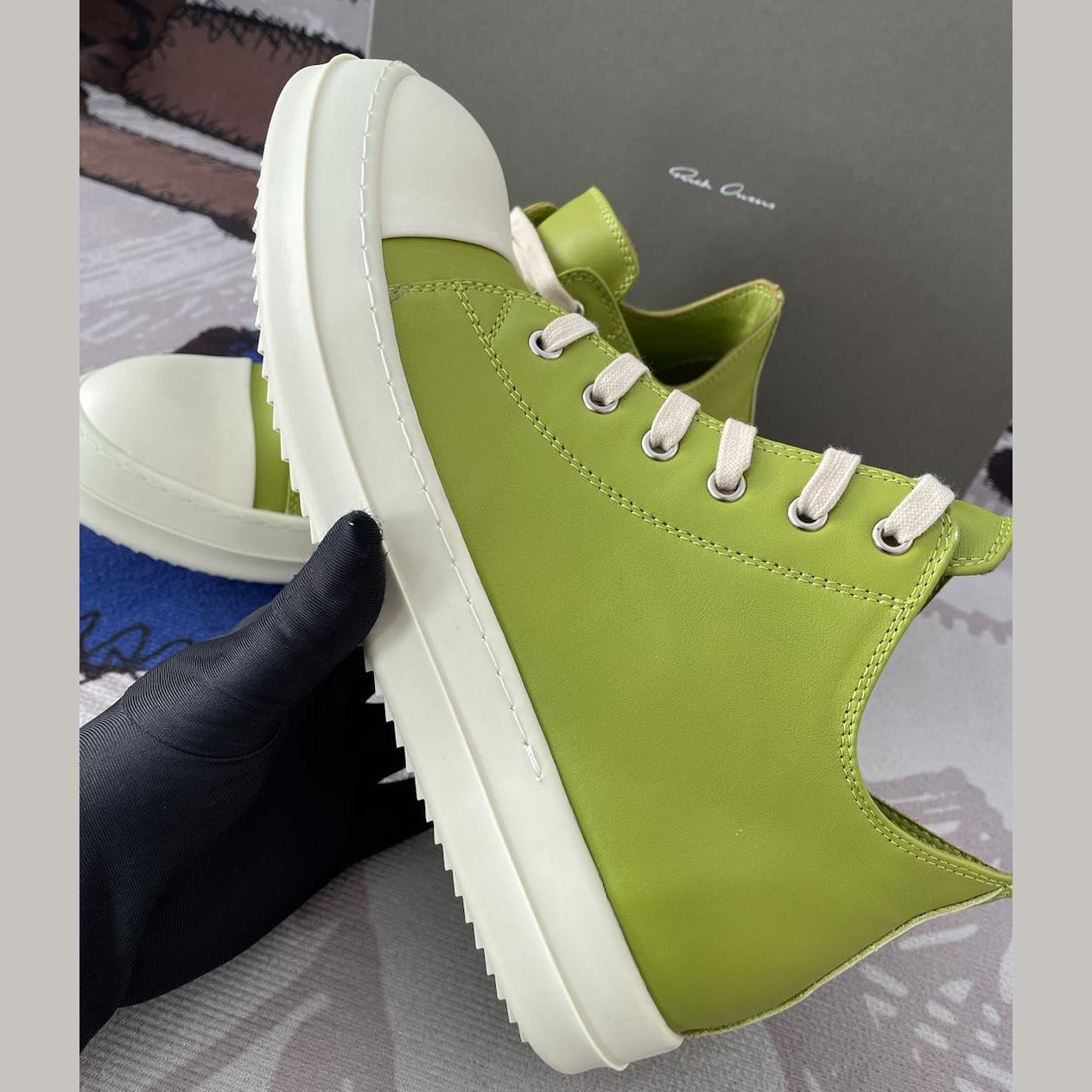Rick Owens Low-Top Leather Sneakers - 