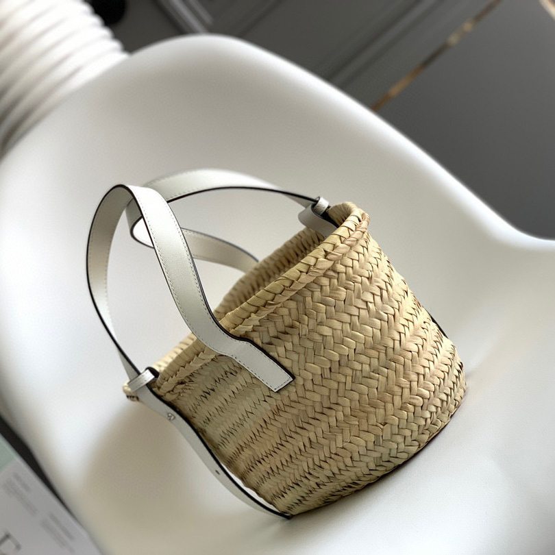Loewe Leather Logo Basket - 