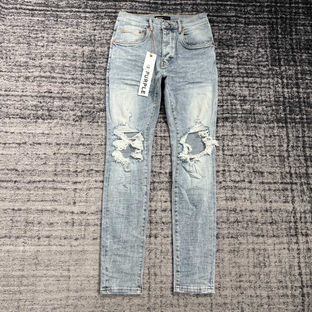 Purple-Brand Slim-Fit Jeans   202345 - DesignerGu