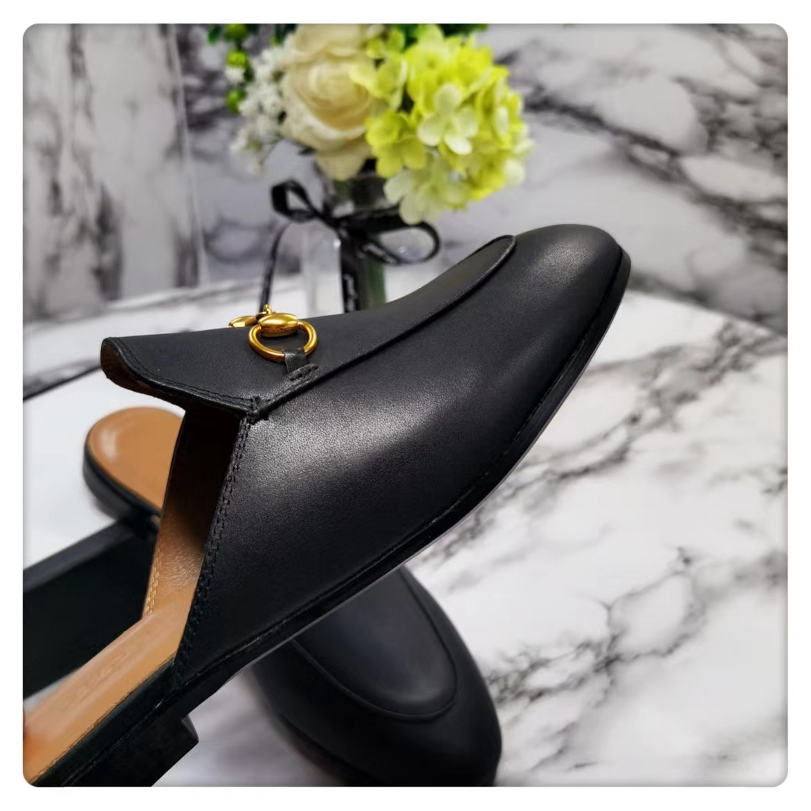 Gucci Princetown Leather Slipper - 