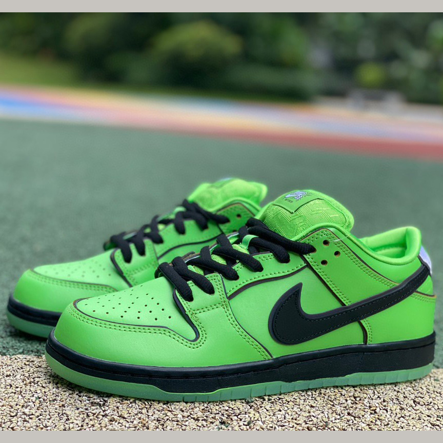 The Powerpuff Girls x Nike SB Dunk Low “Buttercup”Sneaker    FZ8319 300 - DesignerGu