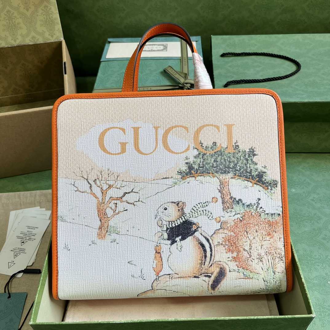 Gucci Children's Animal Print Tote Bag - DesignerGu