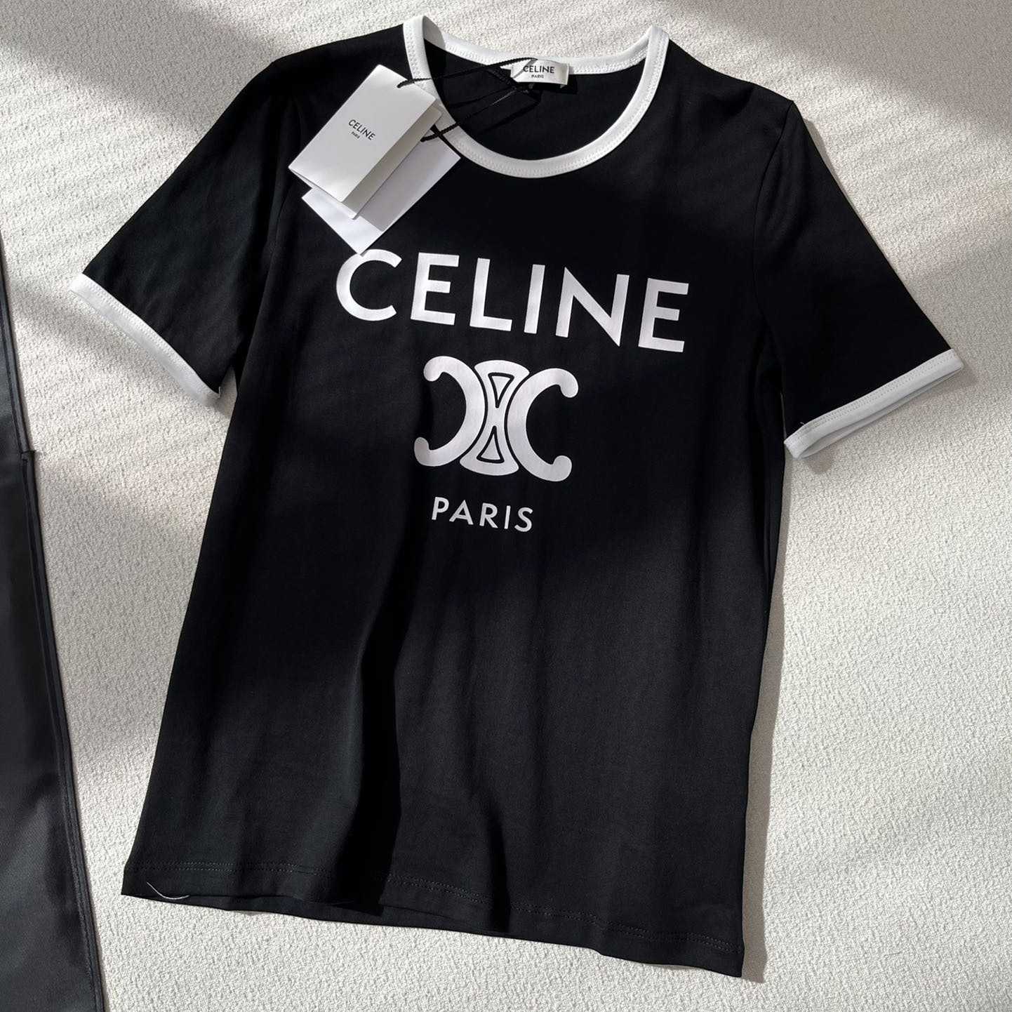 Celine Paris T-shirt In Cotton Jersey - DesignerGu