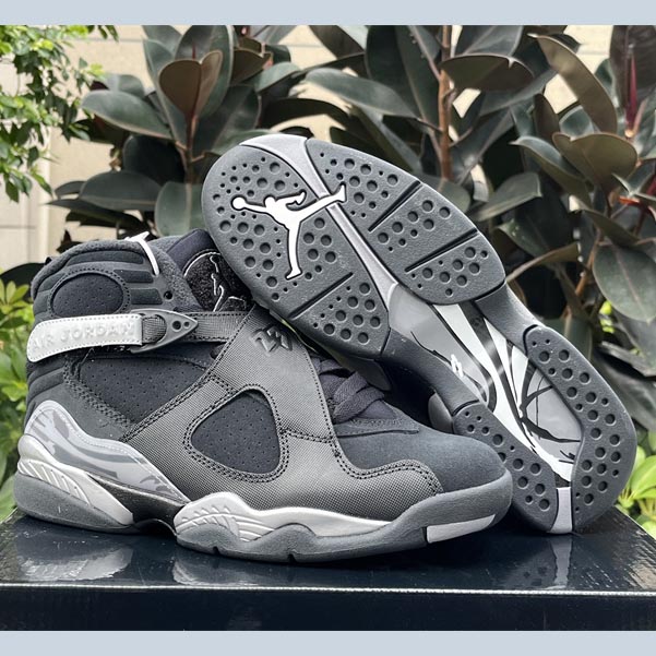 Air Jordan 8 Winterized “Gunsmoke” Sneakers FD1334-001 - DesignerGu