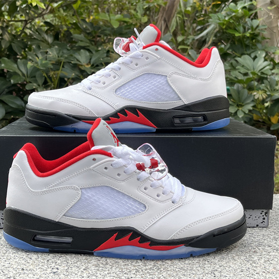Air Jordan 5 Low “Fire Red” Sneakers    CU4523-100 - 