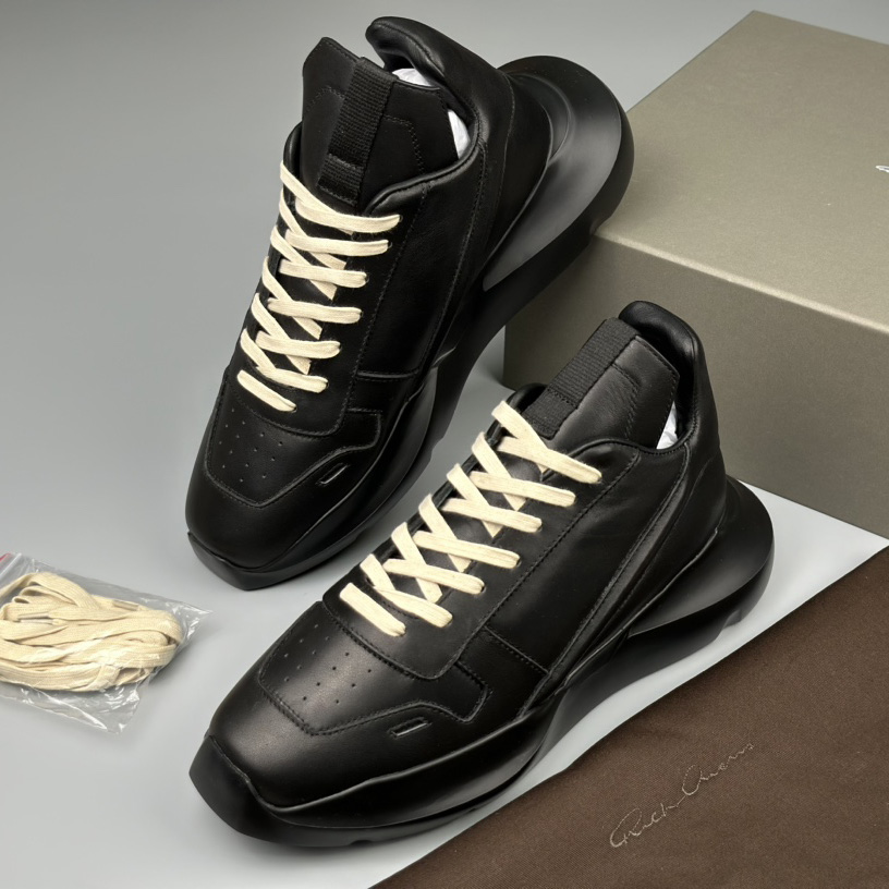 Rick Owens Geth Leather Sneakers - 