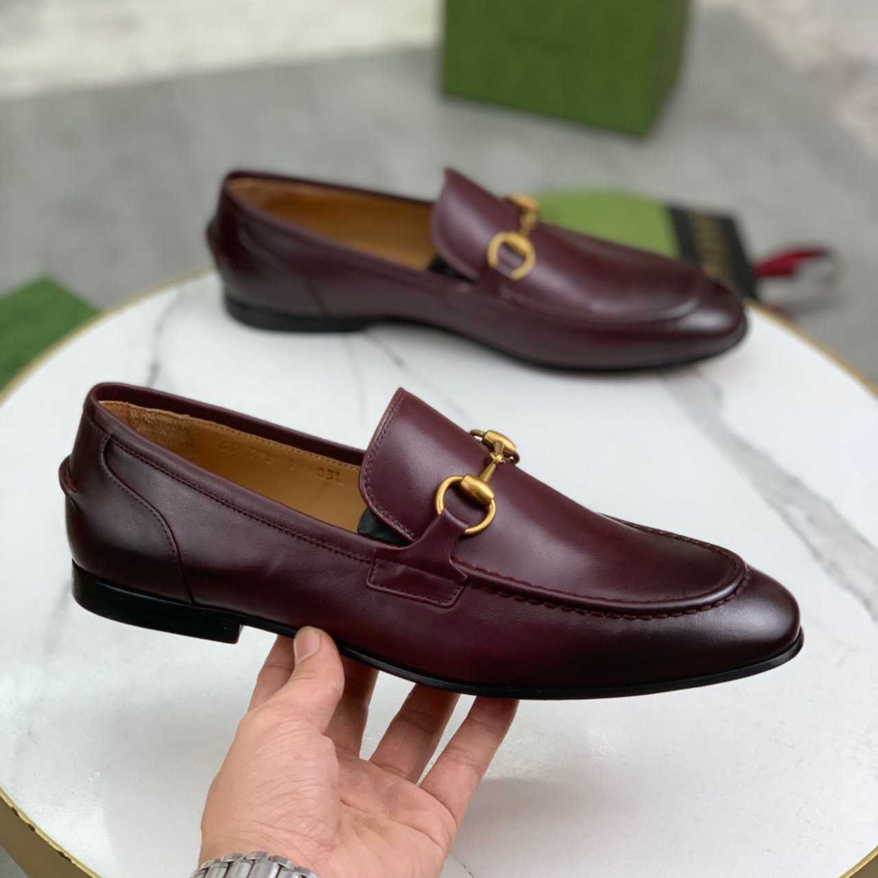 Gucci Jordaan Leather Loafer - DesignerGu