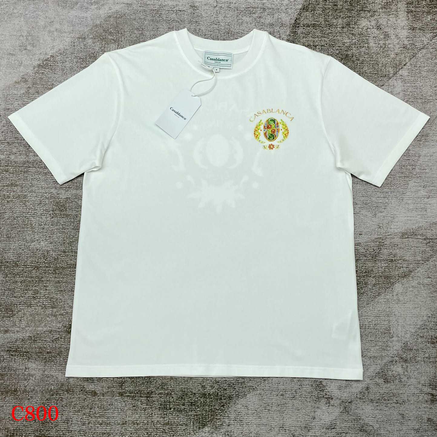 Casablanca Logo-print Cotton T-shirt     C800 - DesignerGu