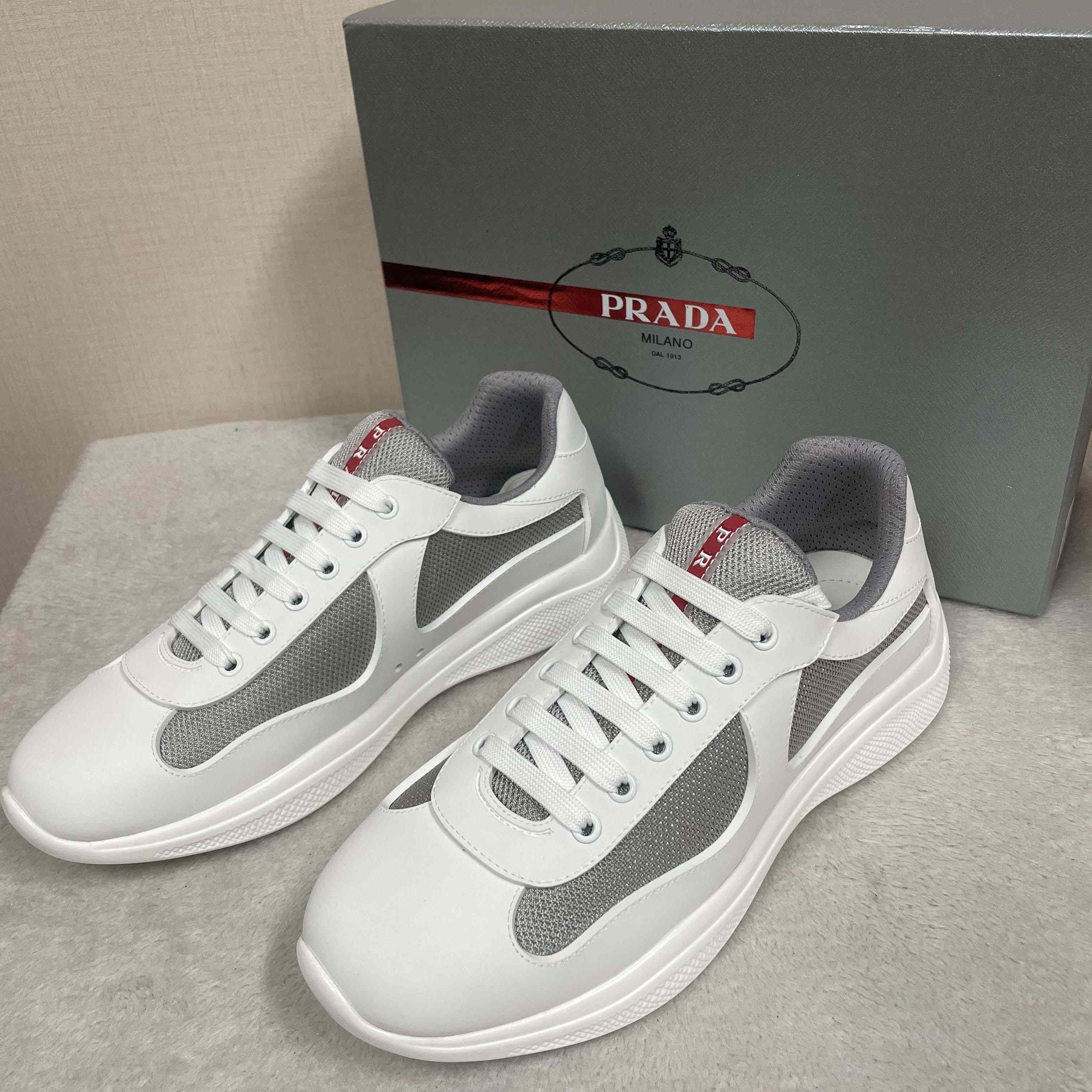 Prada America's Cup Soft Rubber And Bike Fabric Sneakers(upon uk size) - DesignerGu