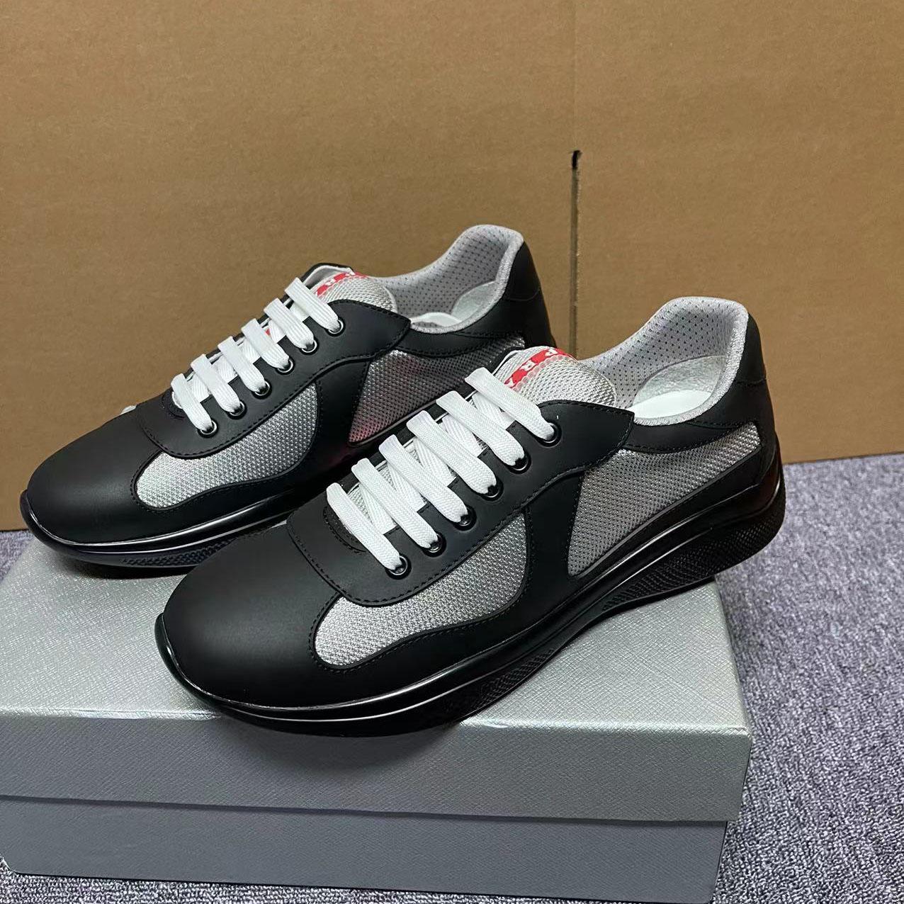 Prada America's Cup Soft Rubber And Bike Fabric Sneakers - DesignerGu