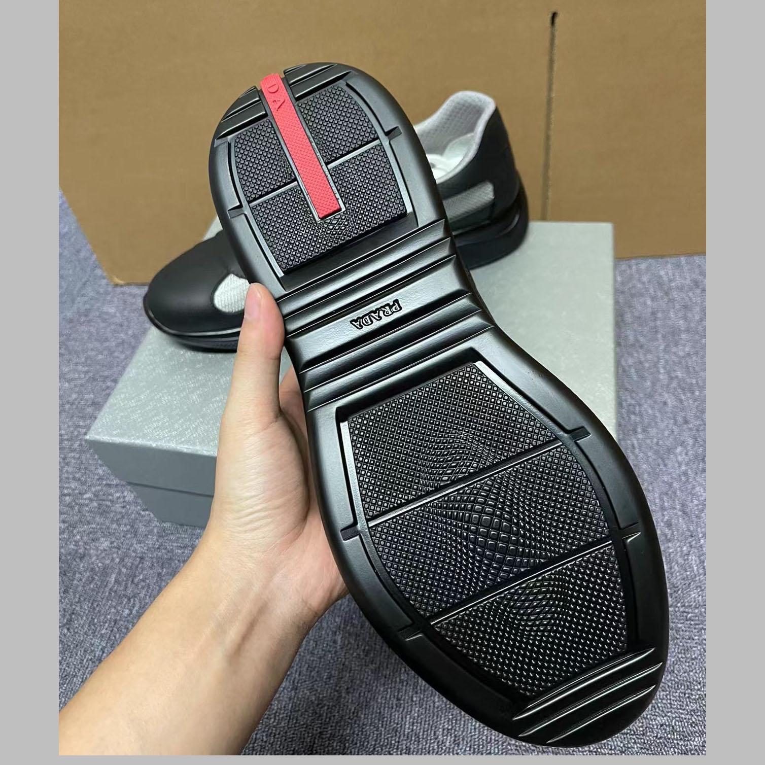 Prada America's Cup Soft Rubber And Bike Fabric Sneakers - DesignerGu