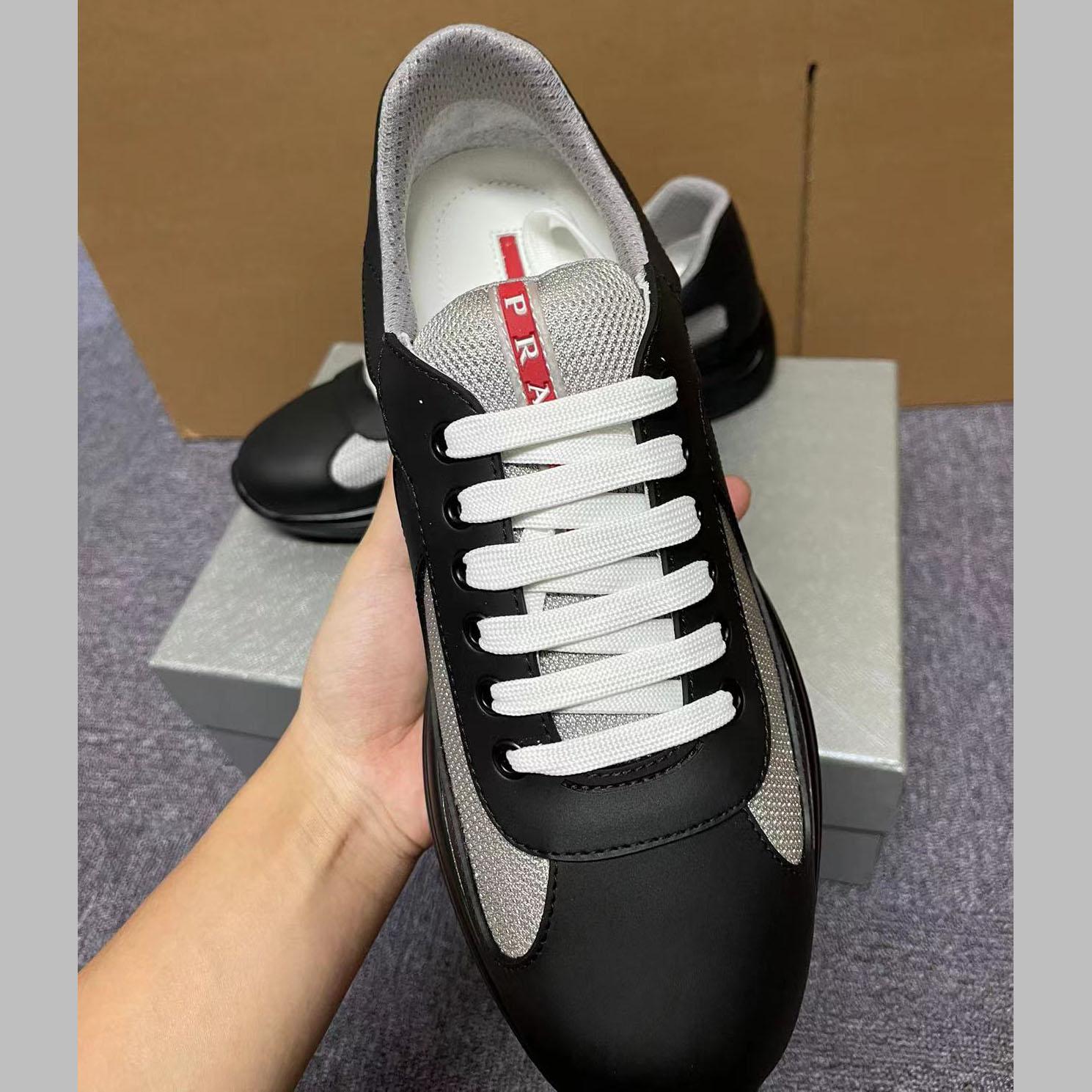 Prada America's Cup Soft Rubber And Bike Fabric Sneakers - DesignerGu