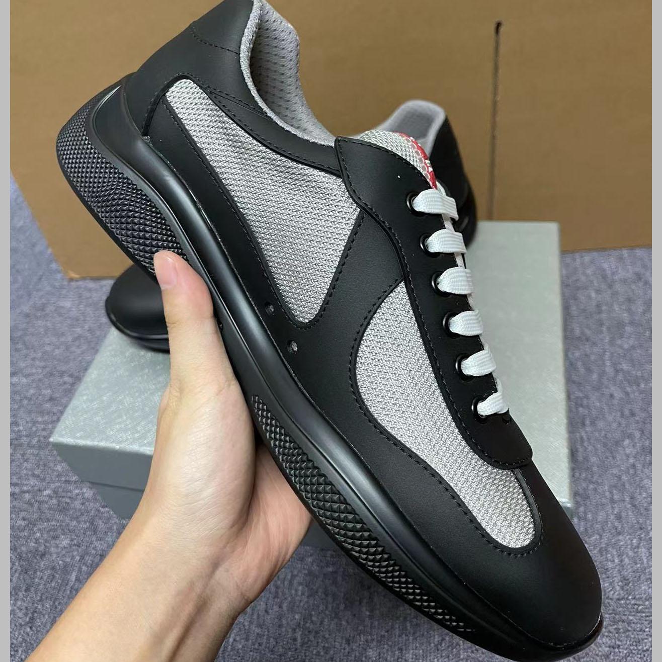 Prada America's Cup Soft Rubber And Bike Fabric Sneakers - DesignerGu
