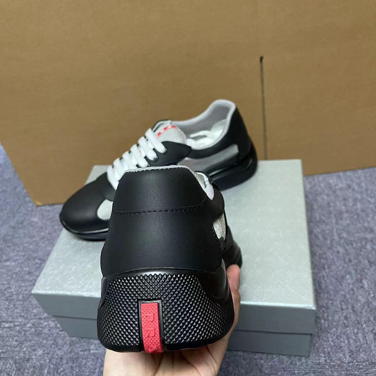 Prada America's Cup Soft Rubber And Bike Fabric Sneakers - DesignerGu