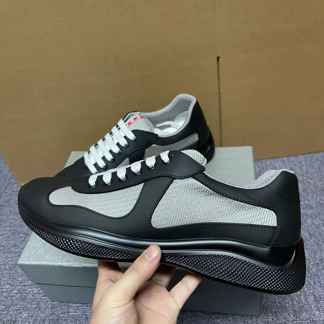 Prada America's Cup Soft Rubber And Bike Fabric Sneakers - DesignerGu