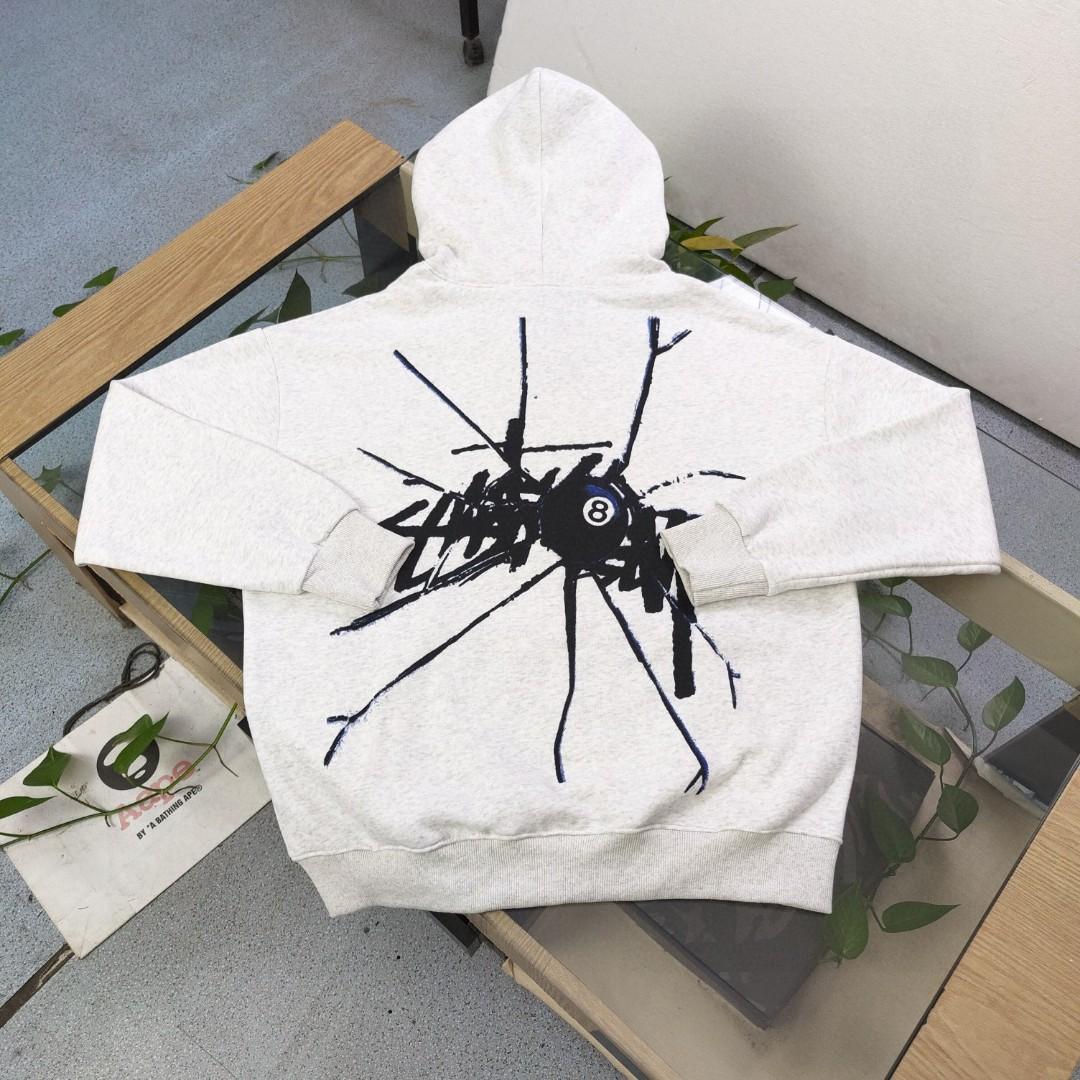 Stussy Lgo-embroidered Drawstring Hoodie - 