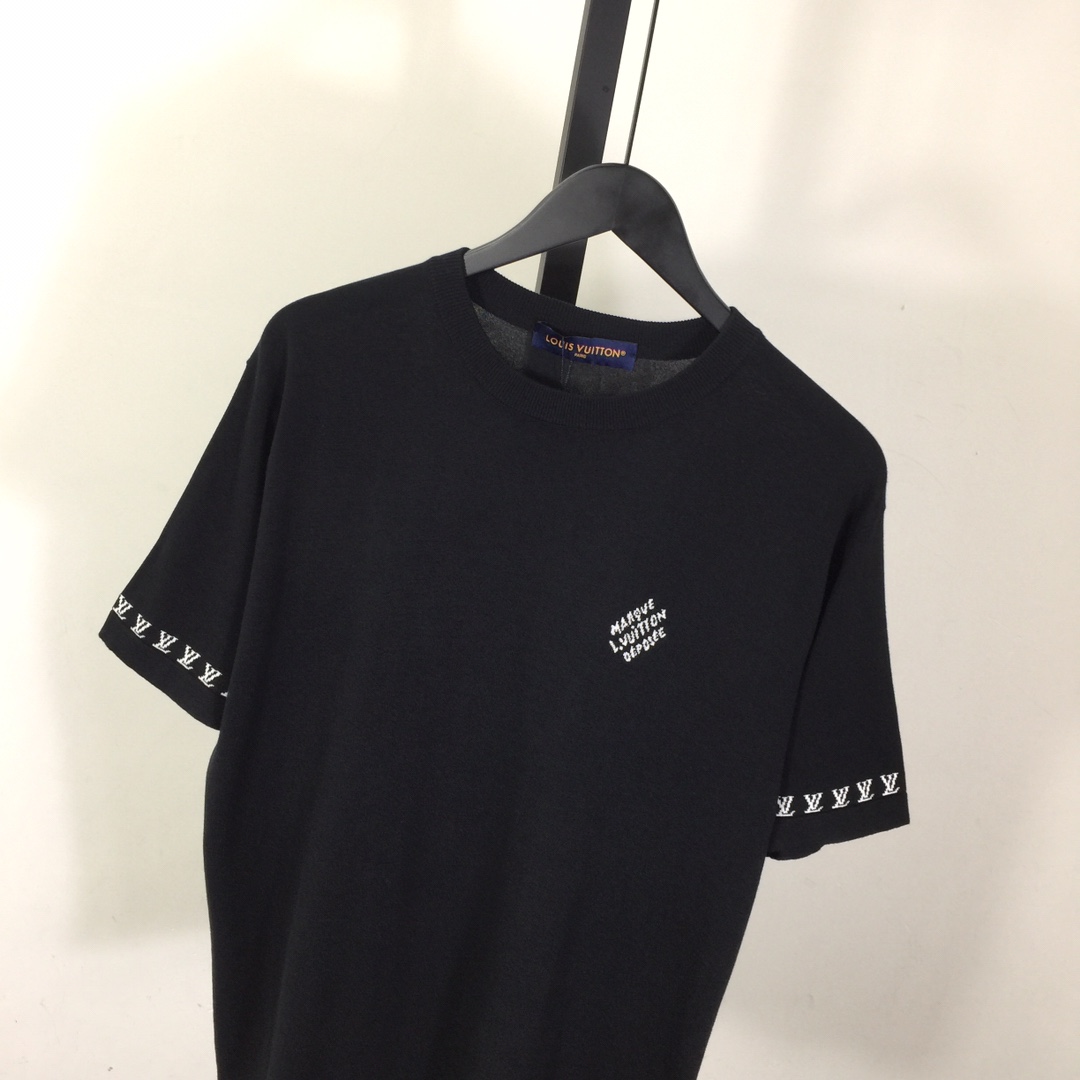Louis Vuitton Short-Sleeved Cotton Crewneck   1AFQSH - 