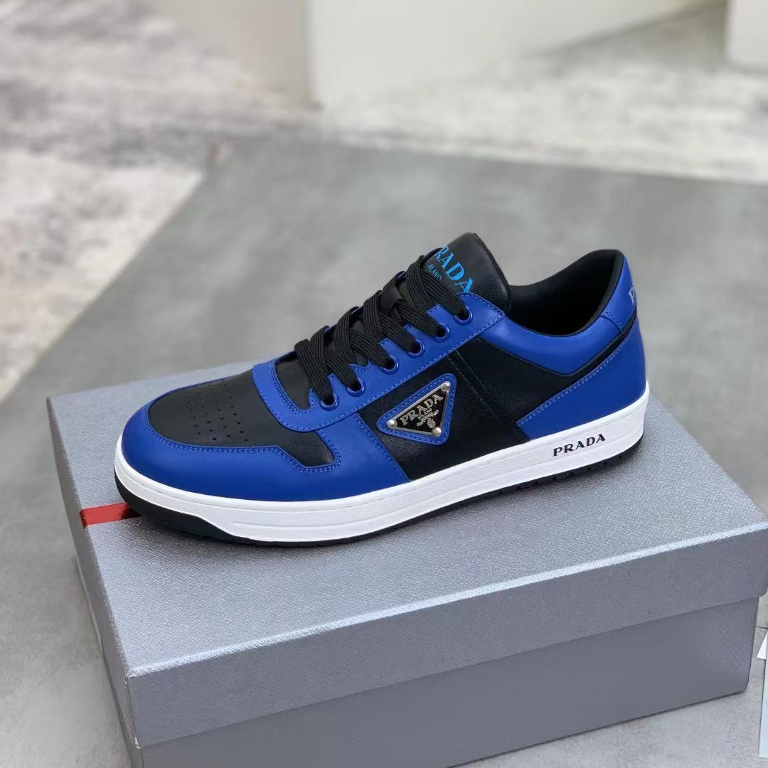 Prada Downtown Leather Sneakers - 