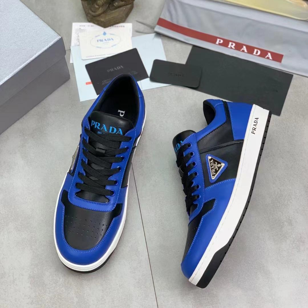 Prada Downtown Leather Sneakers - 
