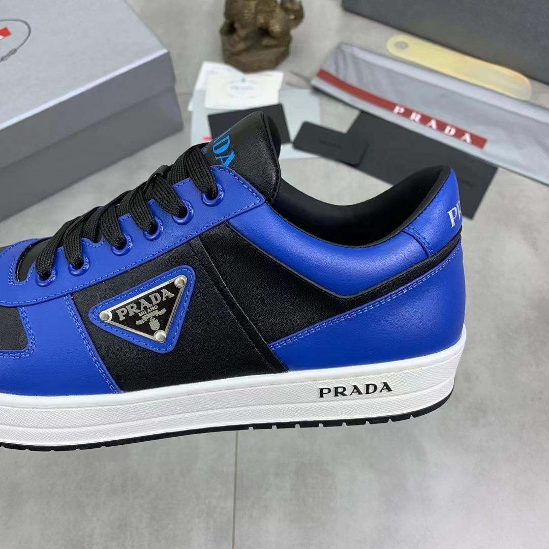 Prada Downtown Leather Sneakers - 
