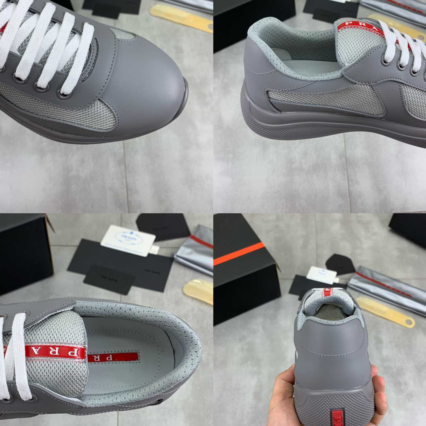 Prada America's Cup Soft Rubber And Bike Fabric Sneakers - 