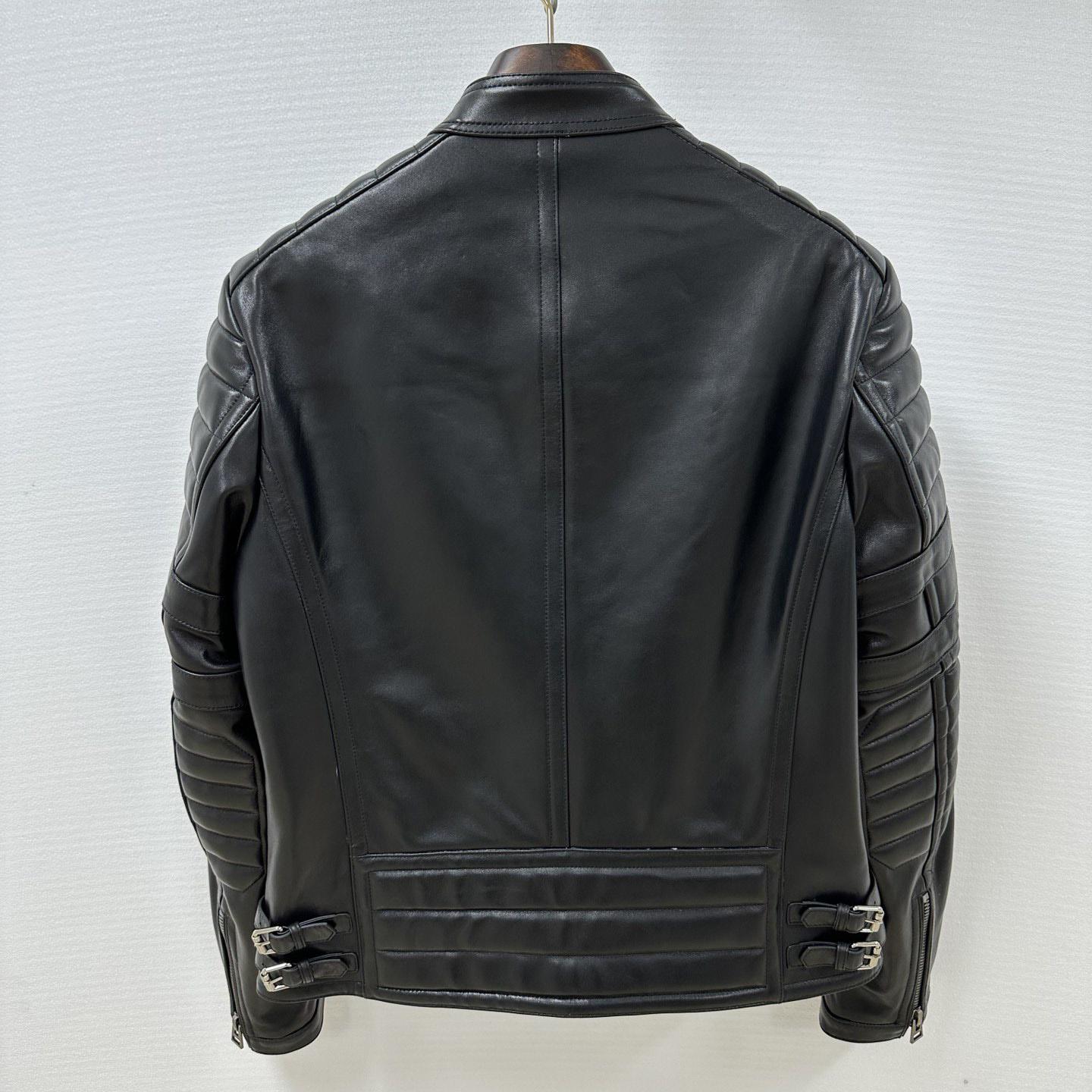 Tom Ford Grain Leather Zip Biker - 
