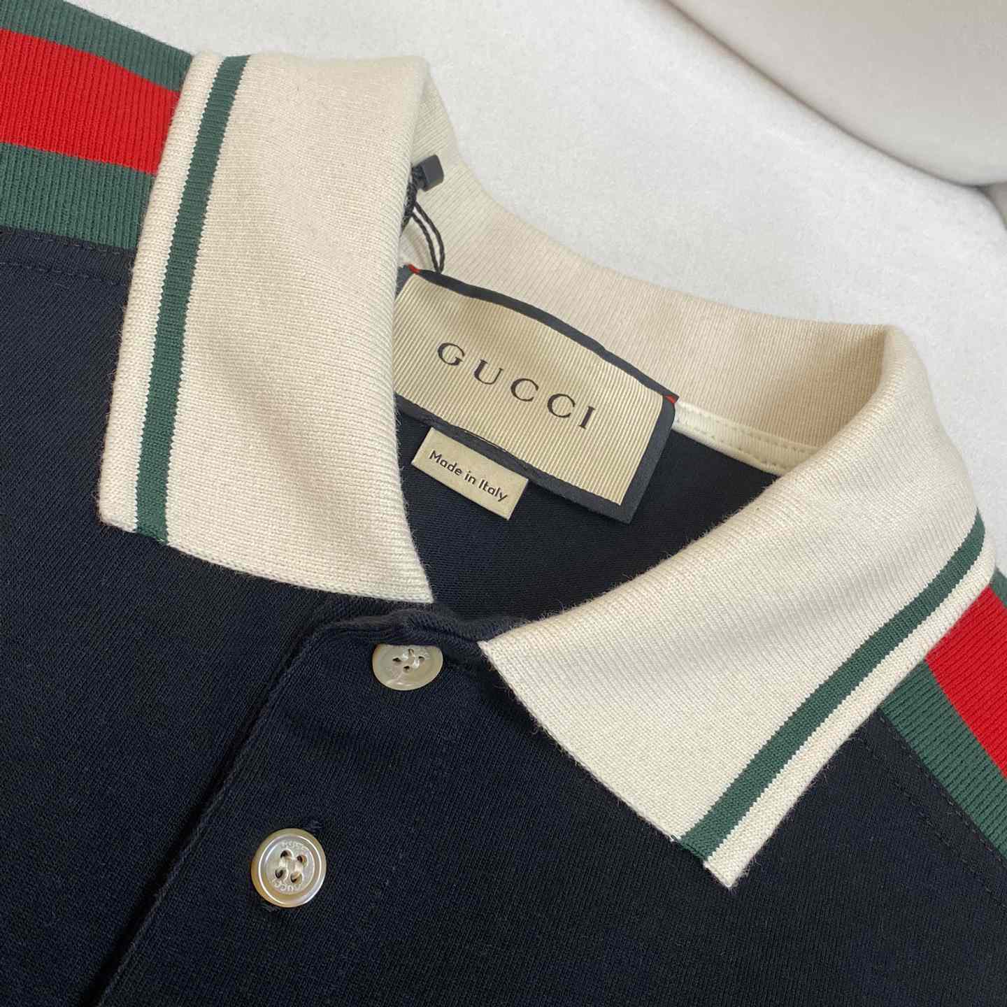 Gucci Cotton Polo With Interlocking G - 