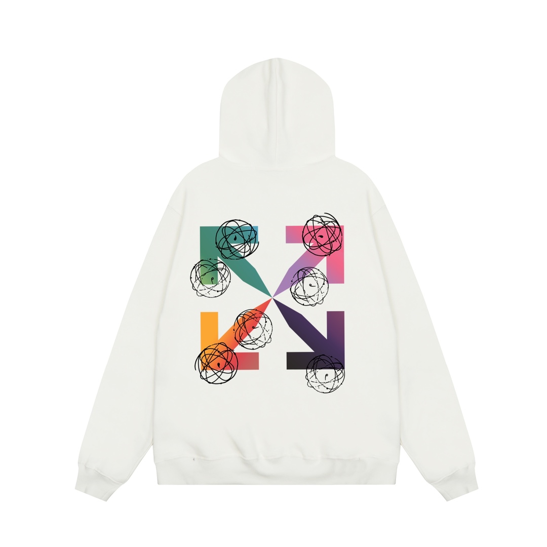 Off-White Cotton Hoodie - 