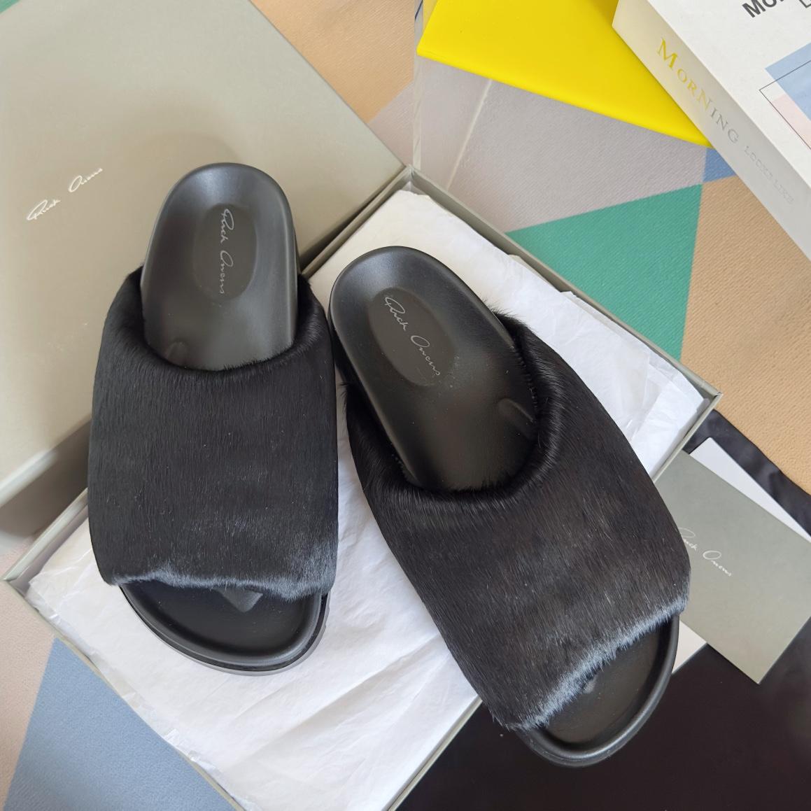 Rick Owens Slide In Black - 