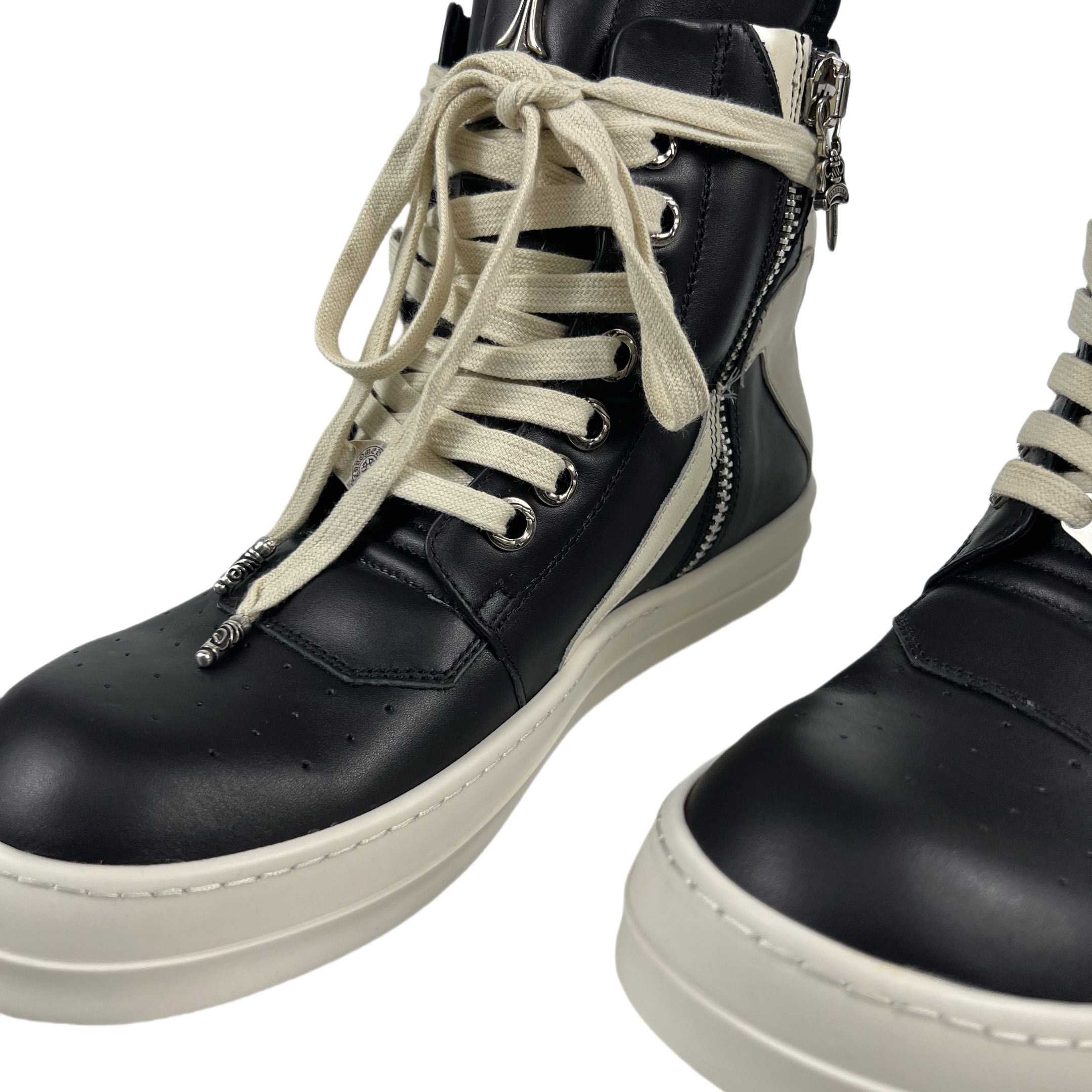 Chrome Hearts x Rick Owens Geobasket High 'Black' - 