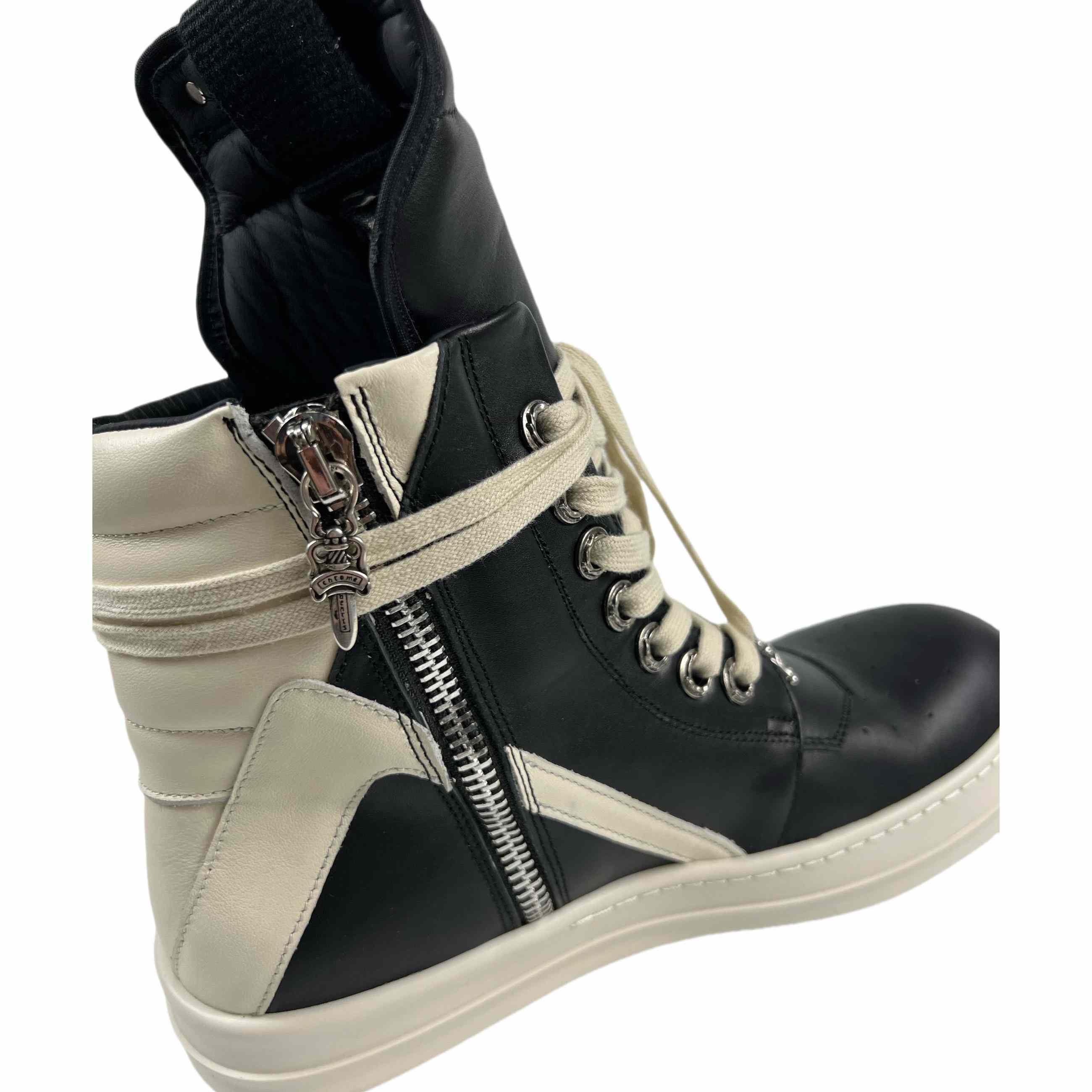 Chrome Hearts x Rick Owens Geobasket High 'Black' - 
