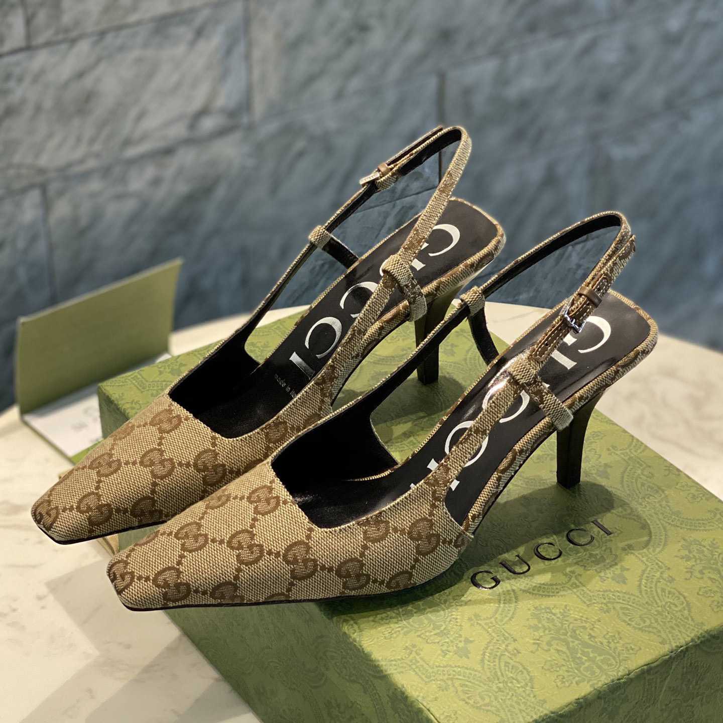 Gucci Women's GG Slingback Pump  - 