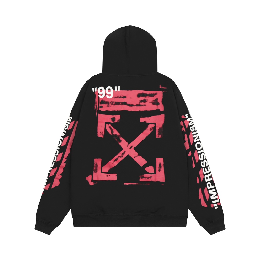 Off-White C/O Virgil Abloh Printed Cotton Hoodie - 