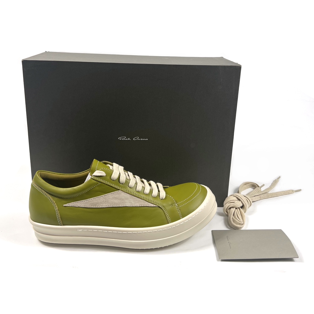 Rick Owens Lido Vintage Leather Sneakers - 