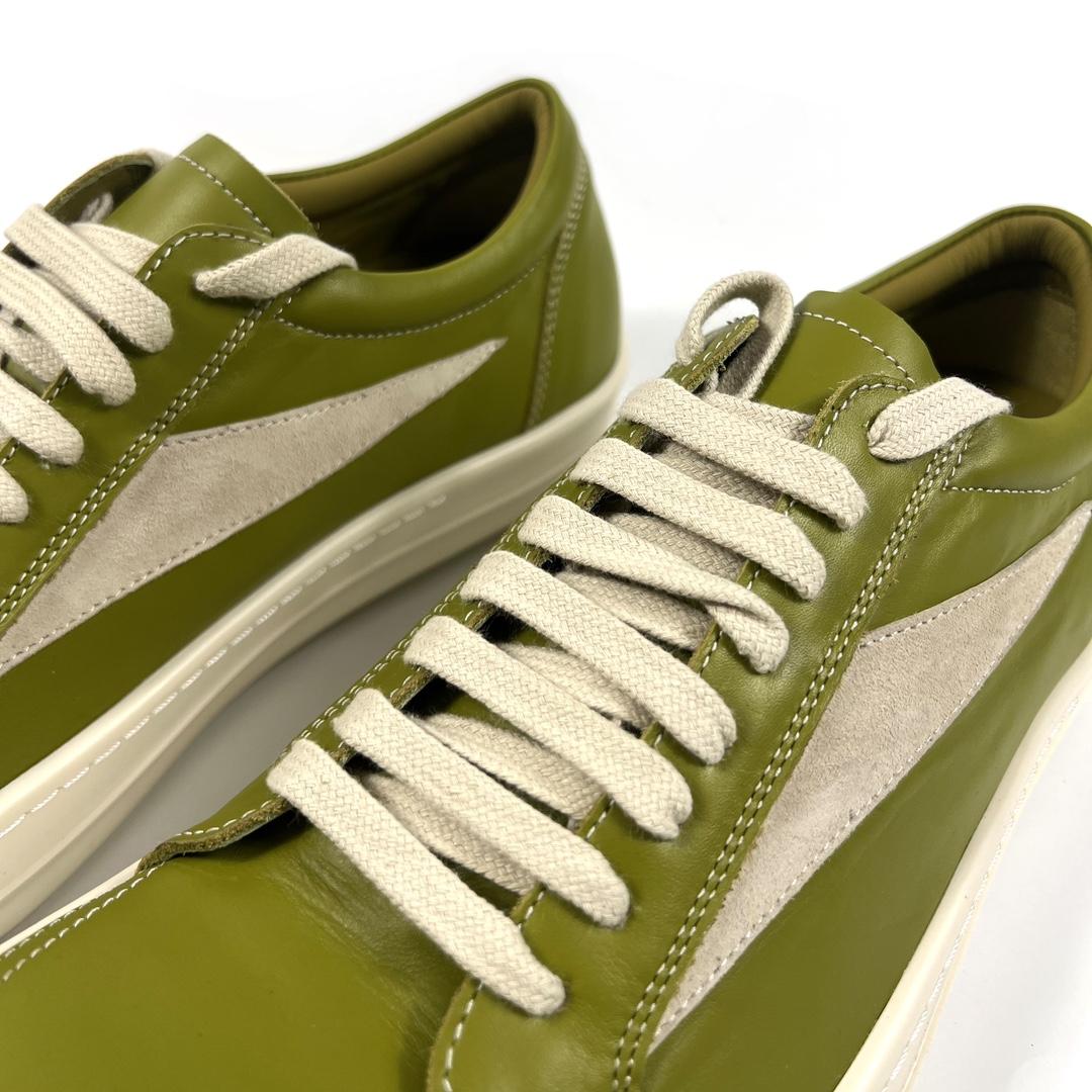 Rick Owens Lido Vintage Leather Sneakers - 