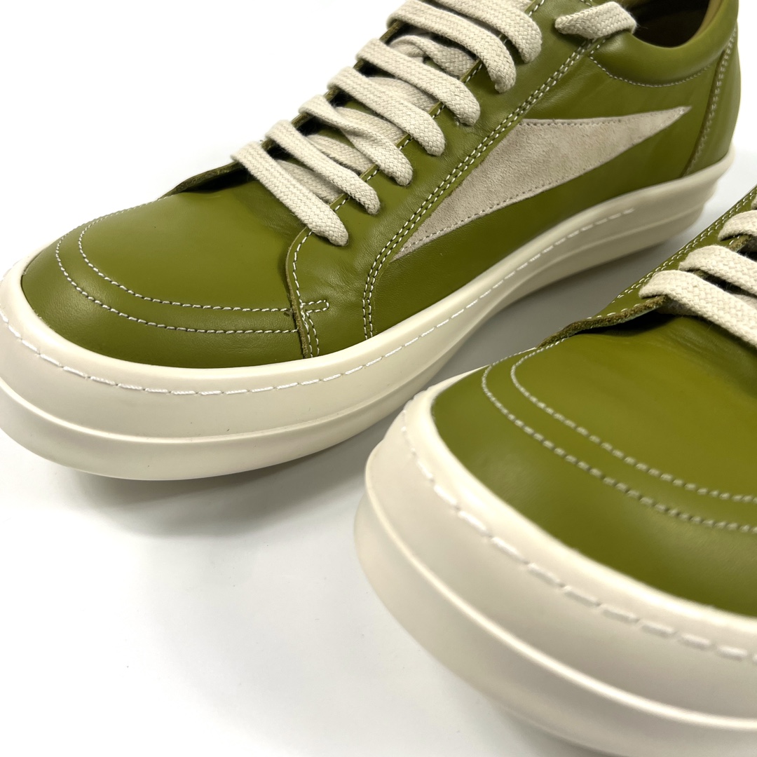 Rick Owens Lido Vintage Leather Sneakers - 