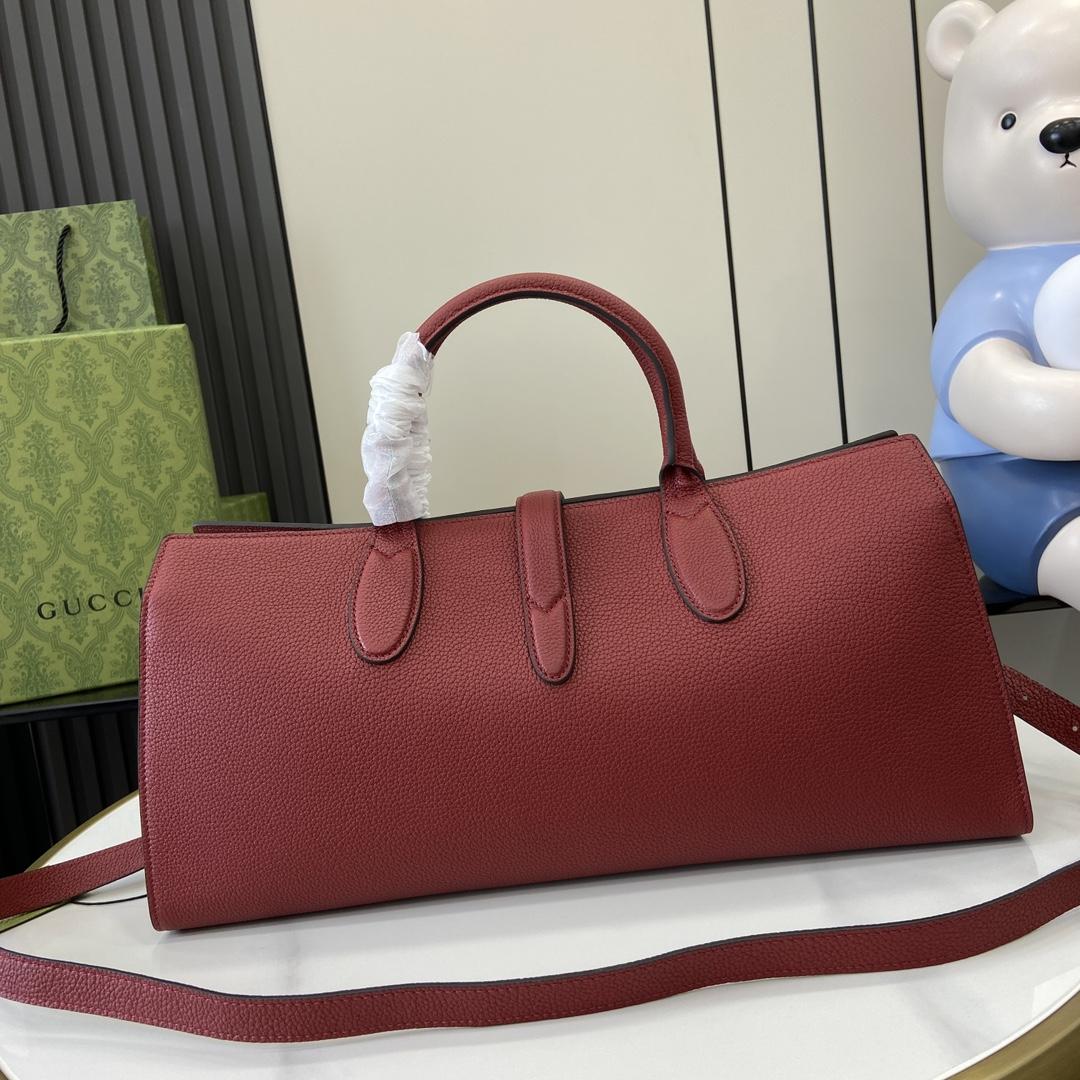 Gucci Medium Tote Bag With Hook Closure - 