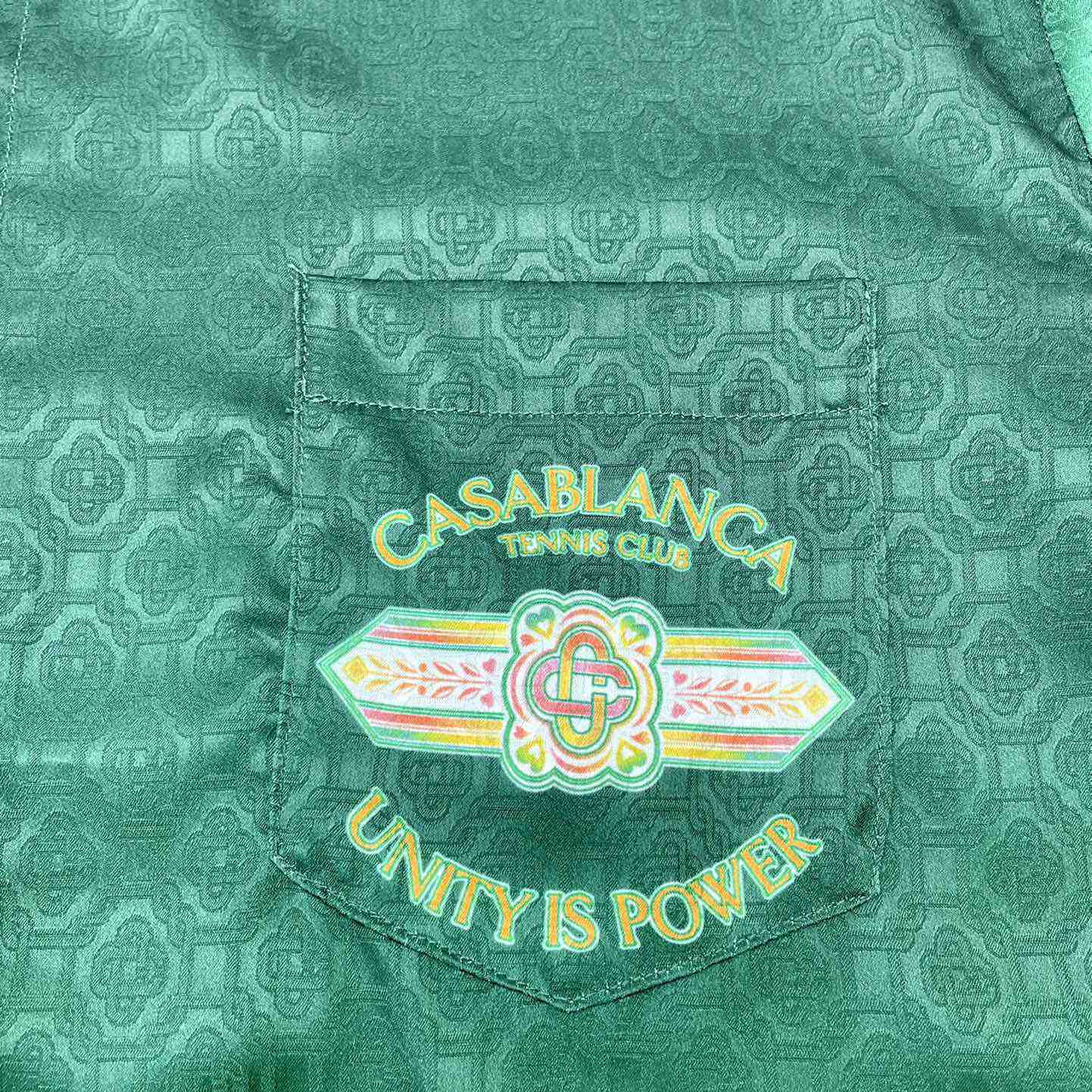 Casablanca Unity is Power Shirt In Silk   CA3474 - 
