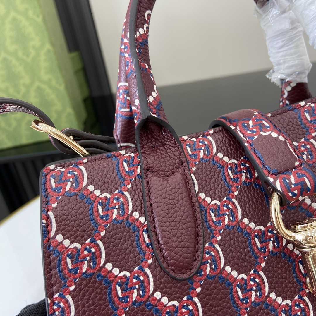 Gucci Small Tote Bag With GG Shadow  - 