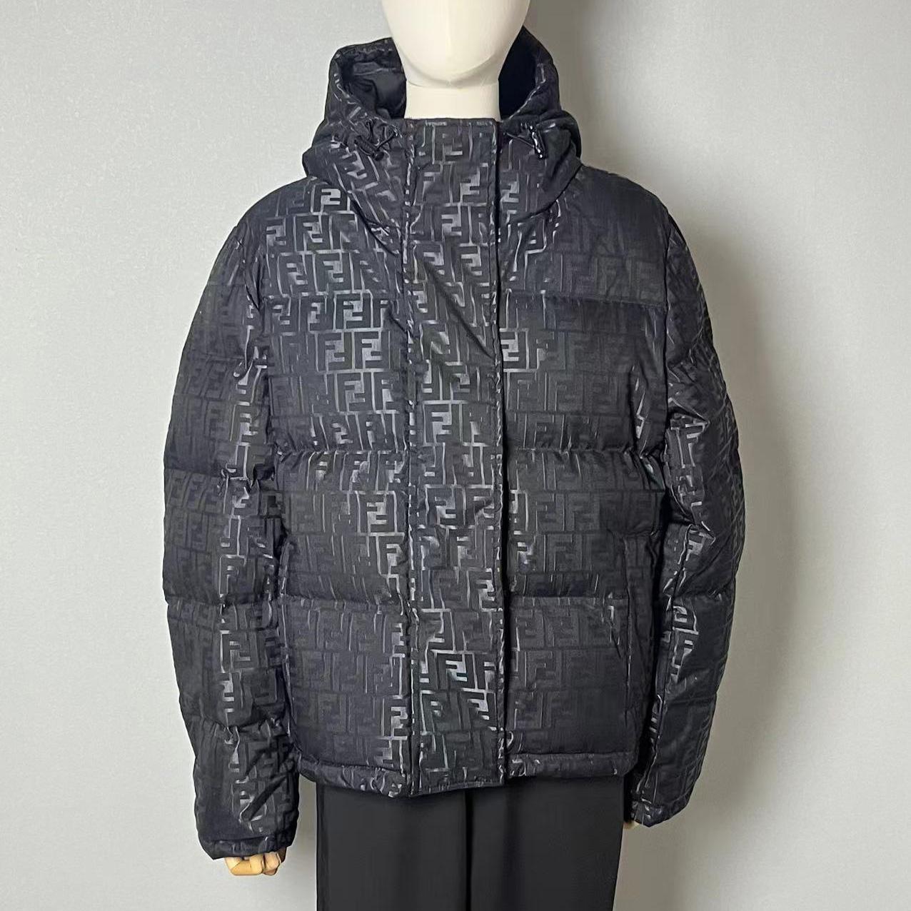 Fendi Black FF Nylon Down Jacket - 