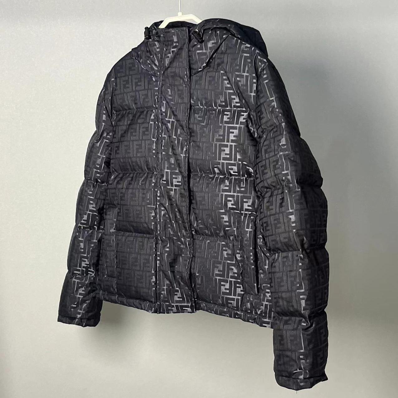 Fendi Black FF Nylon Down Jacket - 